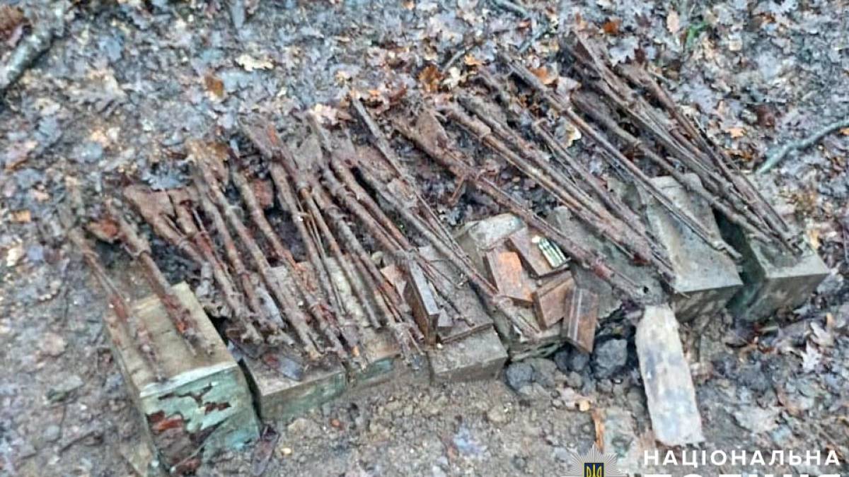 На Полтавщині в лісі знайшли дев’ять ящиків з набоями часів Другої світової