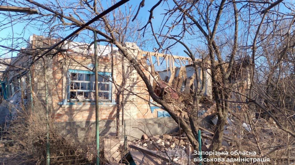 Впродовж доби окупанти завдали 542 удари по 12 населених пунктах Запорізької області