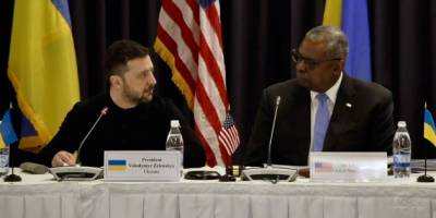 Остін відкрив 25-те засідання у форматі «Рамштайн», на якому  присутній Зеленський