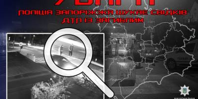 У Запоріжжі поліцейські розшукують свідків ДТП зі смертельними наслідками