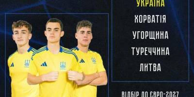 Молодіжна збірна України з футболу отримала суперників у відборі Євро-2027