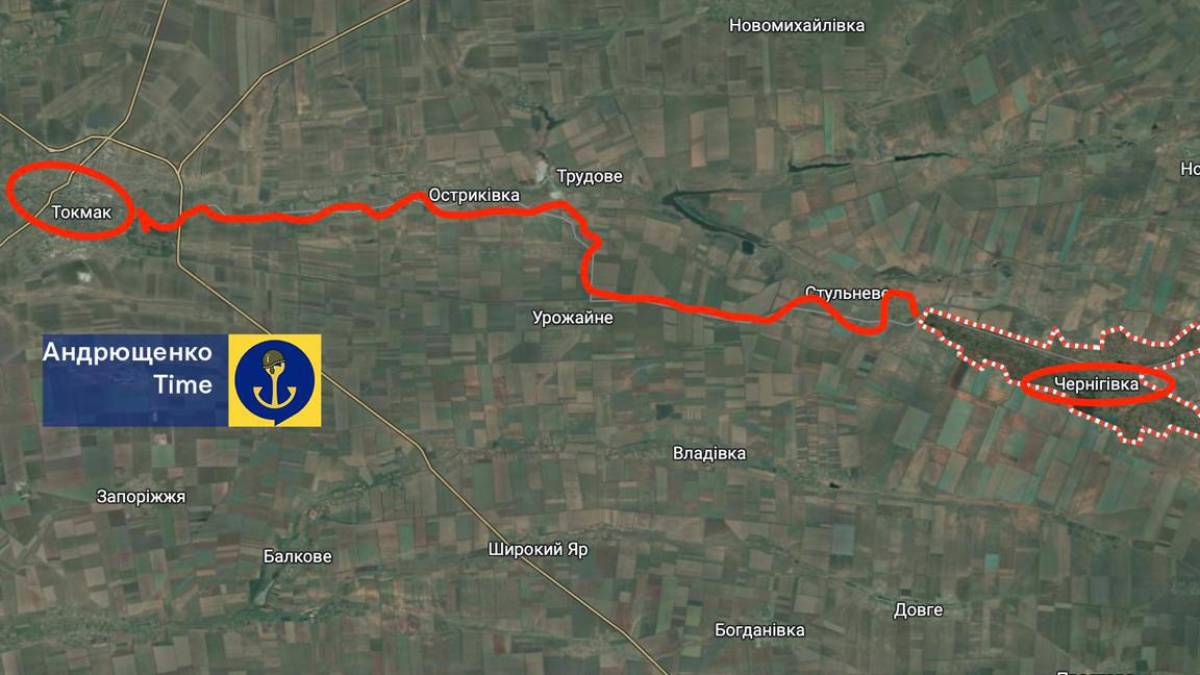 росіяни посилюють логістику: аналіз будівництва дороги Токмак – Чернігівка