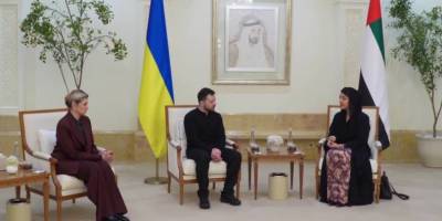 Зеленський почав візит до ОАЕ: щоб більше людей повернулися з полону