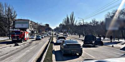 У центрі Запоріжжя обмежено рух транспорту через ДТП