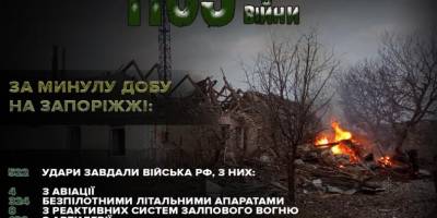 Минулої доби на Запоріжжі окупанти обстріляли 12 населених пунктів