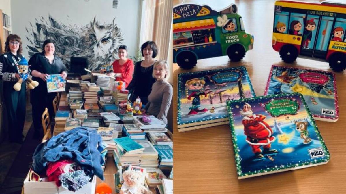 Запорізька обласна бібліотека отримала книжки від львів’ян та дарунки з Польщі для малечі