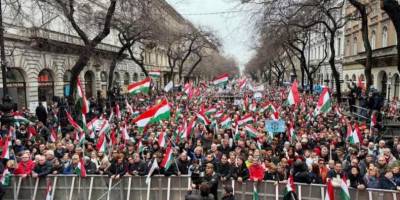 В Будапешті масштабний мітинг проти діючого премʼєра Віктора Орбана