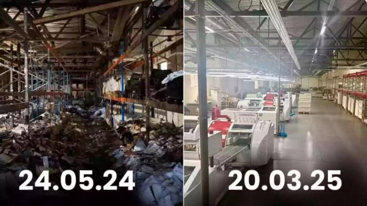 У Харкові коштом американського благодійника відновили зруйновану росіянами друкарню