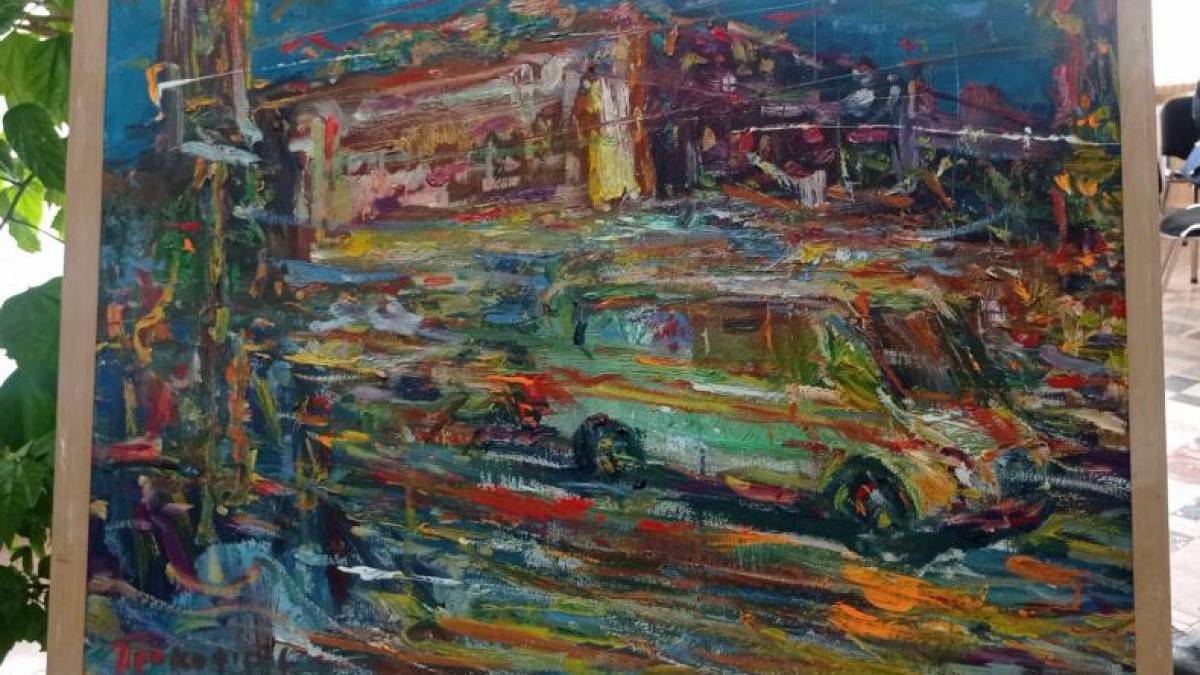 «Наше місто», змальоване пензлем та любов’ю – виставка Євгена Прокоф’єва в бібліотеці