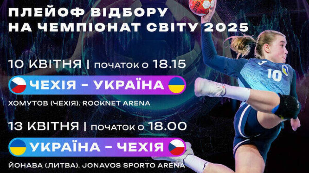 Сьогодні гандболістки збірної України зіграють з Чехією перший матч у відборі на ЧС-2025