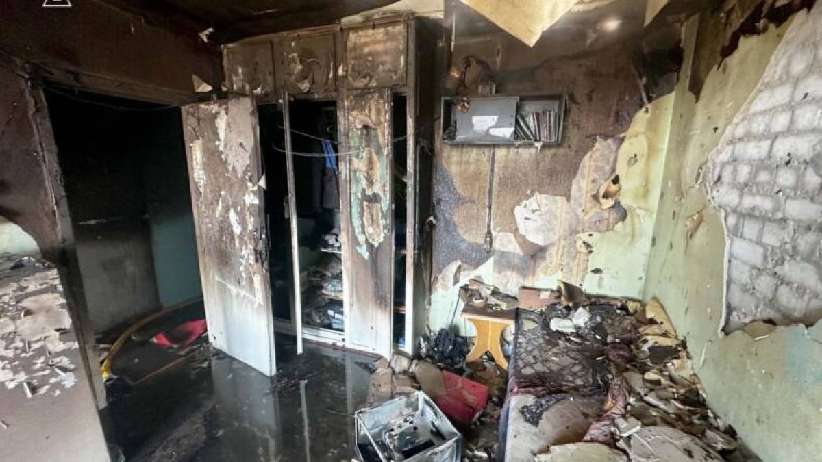 У Запоріжжі горів гуртожиток (фото)