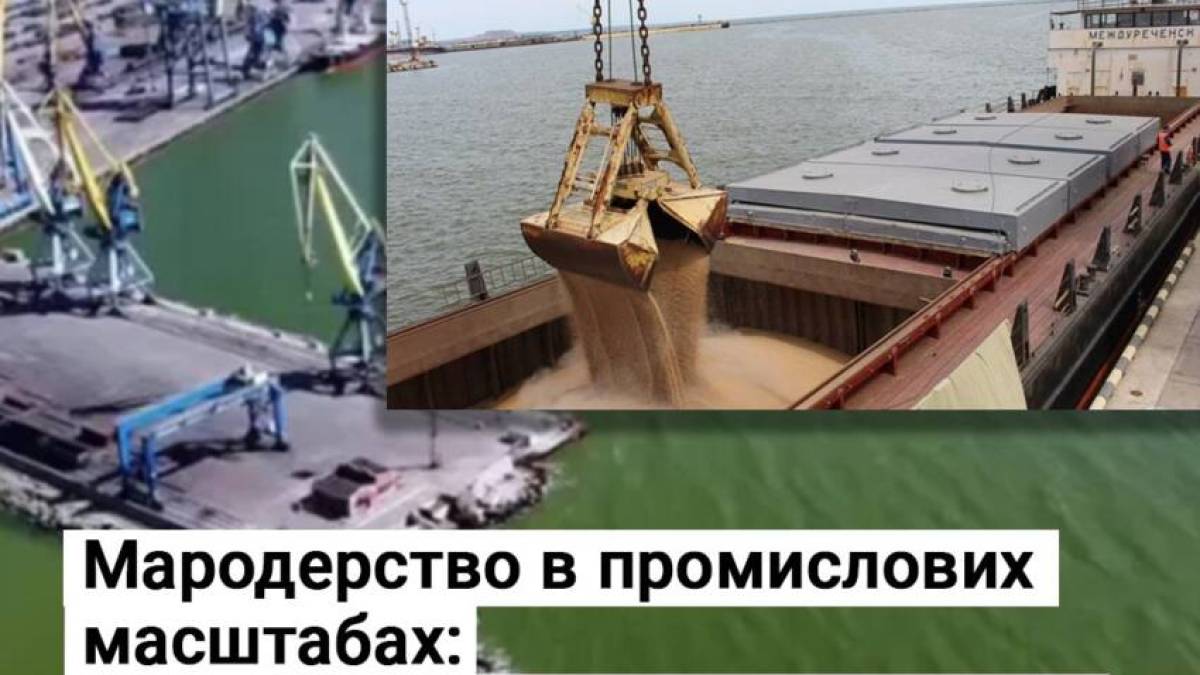 Мародерство в промислових масштабах: окупанти хизуються “успіхами” Маріупольського порту