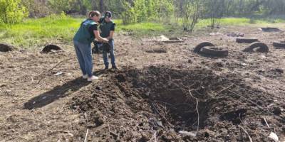 Внаслідок атаки мопедів утворилося дві вирви в Шевченківському районі Запоріжжя