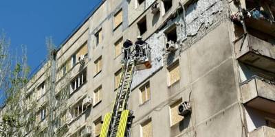 Ліквідація наслідків обстрілу Запоріжжя, що стався 22 квітня, триває
