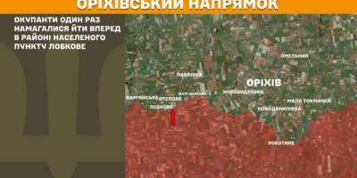 На Оріхівському напрямку окупанти один раз намагалися йти вперед