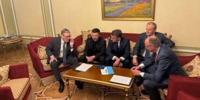 Зеленський і четверо європейських лідерів обговорили з Трампом мирні зусилля