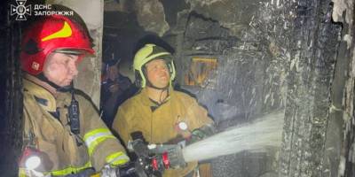 У Запоріжжі на пожежі в п’ятиповерхівці врятували чоловіка