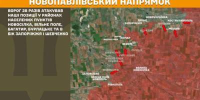 На Гуляйпільському напрямку наші оборонці відбили дві наступальні дії ворожих підрозділів
