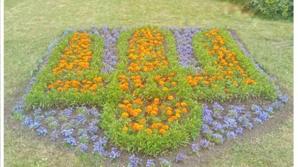 У Запоріжжі з’явився квітковий Тризуб (фото)