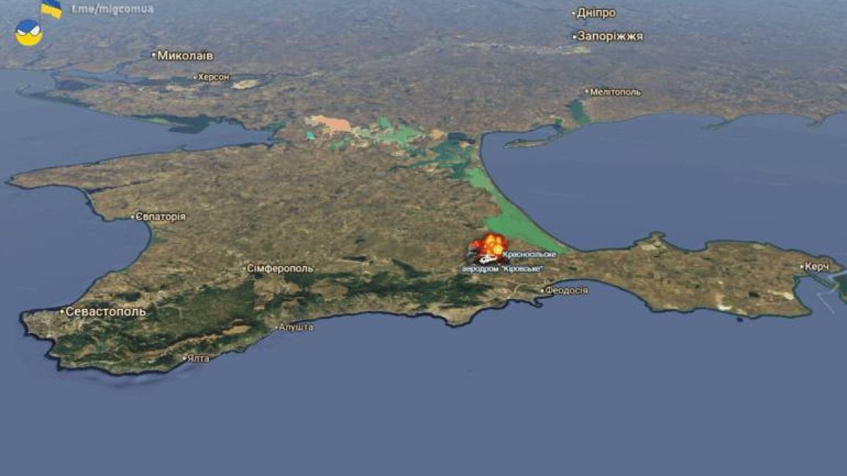 ЗСУ вночі атакували аеродром “Кіровське” в т.о. Криму і 120-й арсенал ГРАУ рф у Брянський області. (відео)