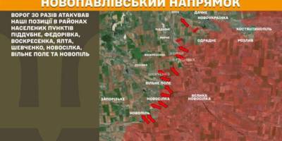 На Гуляйпільському напрямку Сили оборони успішно відбили 4 ворожих штурми