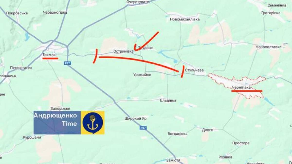 Між Токмаком та Чернігівкою наші спалили черговий потяг