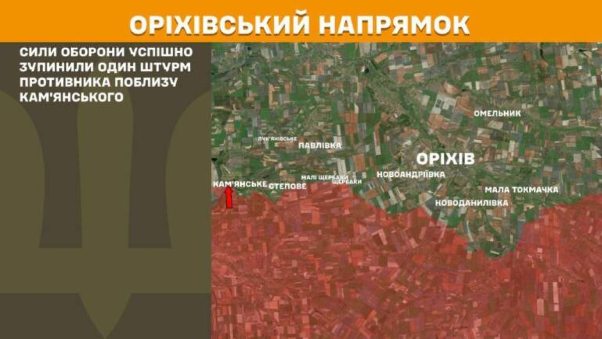 Дві атаки рф відбили Сили оборони на Оріхівському та Гуляйпільському напрямках минулої доби