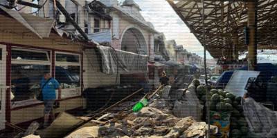 В Одесі внаслідок атаки дронів зруйнована багатоповерхівка, горів «Привоз», є постраждалі