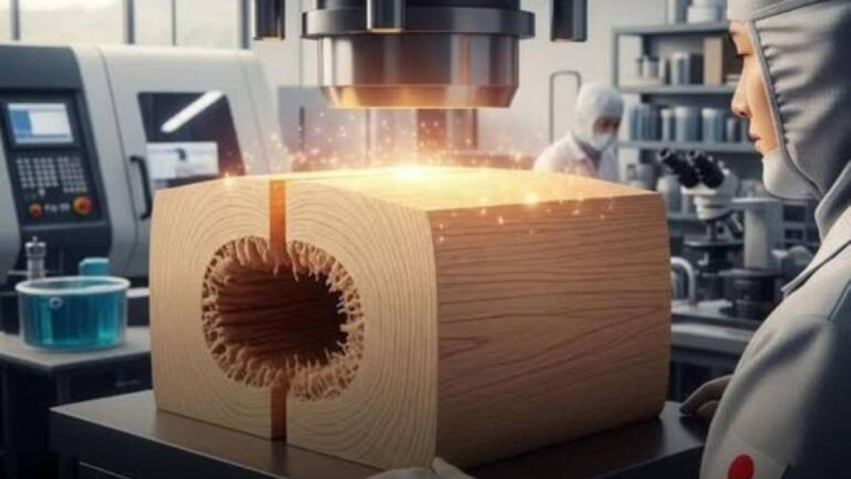 Японські вчені розробили БІО-деревину, яка міцніша за метал і на 80% легша