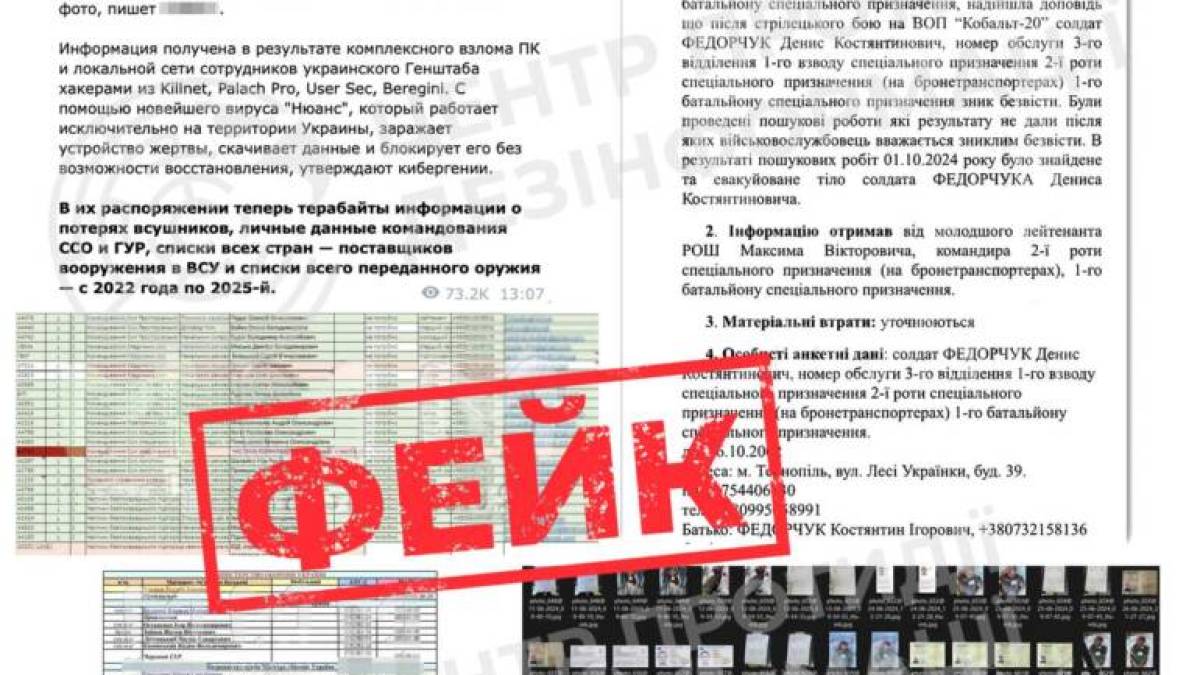 Інформація про 1,7 мільйона загиблих та зниклих безвісти військових ЗСУ у війні проти росії — ФЕЙК