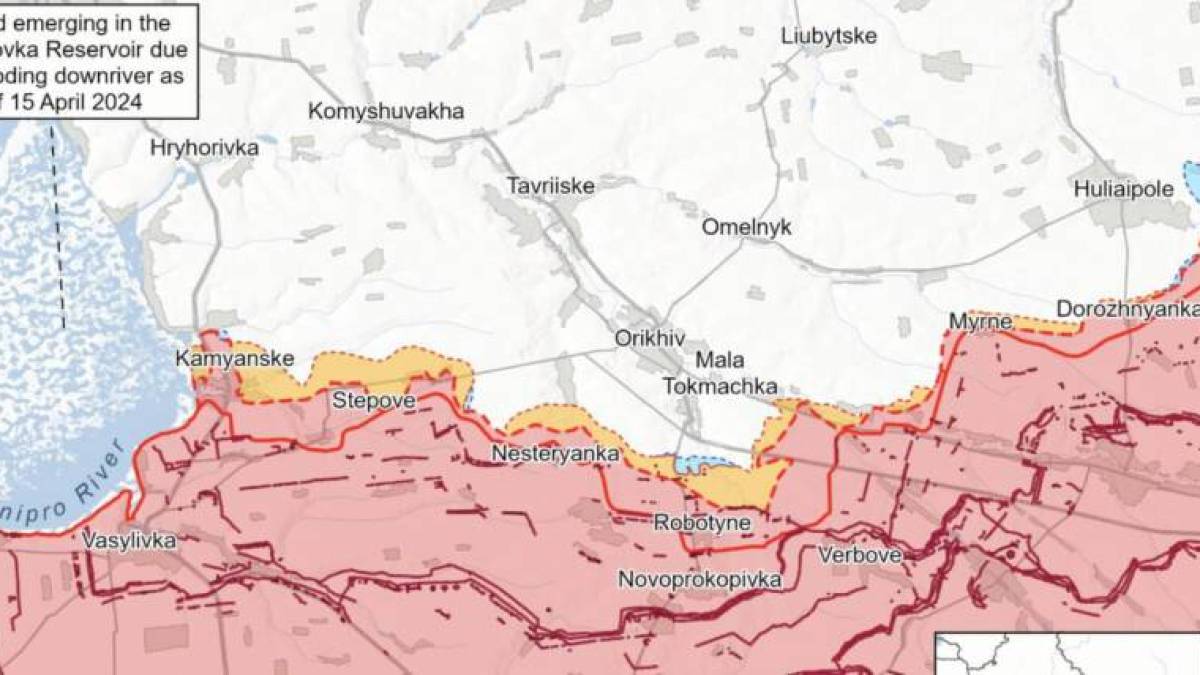 ISW не підтверджує заяви рф про просування у Запорізькій області