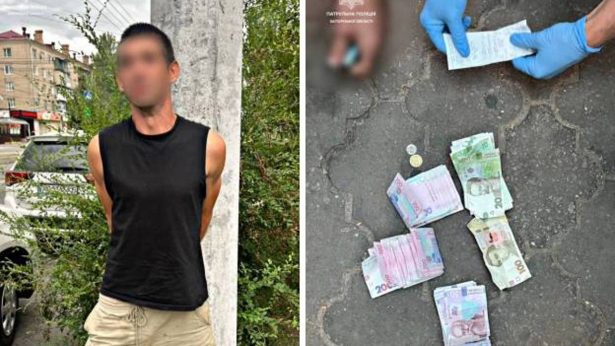 Патрульні оперативно затримали чоловіка, імовірно причетного до пограбування