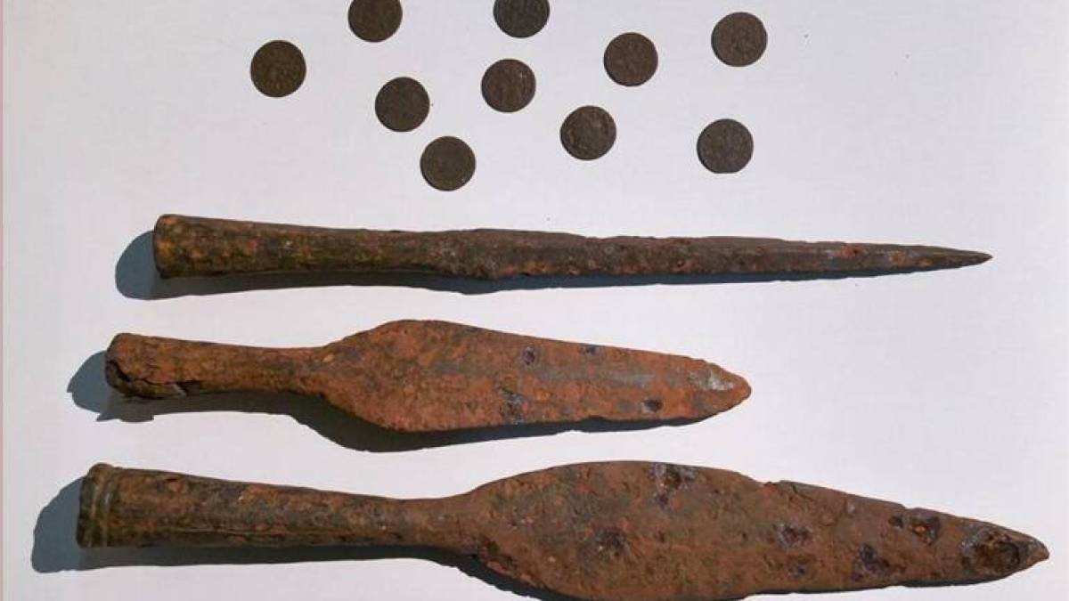 Київські митники передали Нацзаповіднику «Хортиця» старовинні монети та списи