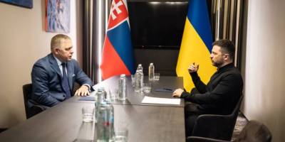 Володимир Зеленський зустрівся із Робертом Фіцо в Ужгороді