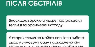 Запорізький ботанічний сад тимчасово зачинений після обстрілів