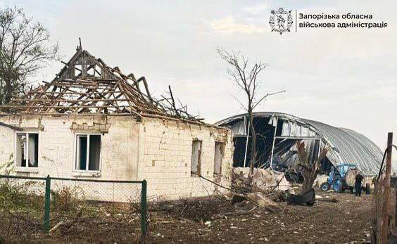 587 ударів по 13 населених пунктах Запорізької області