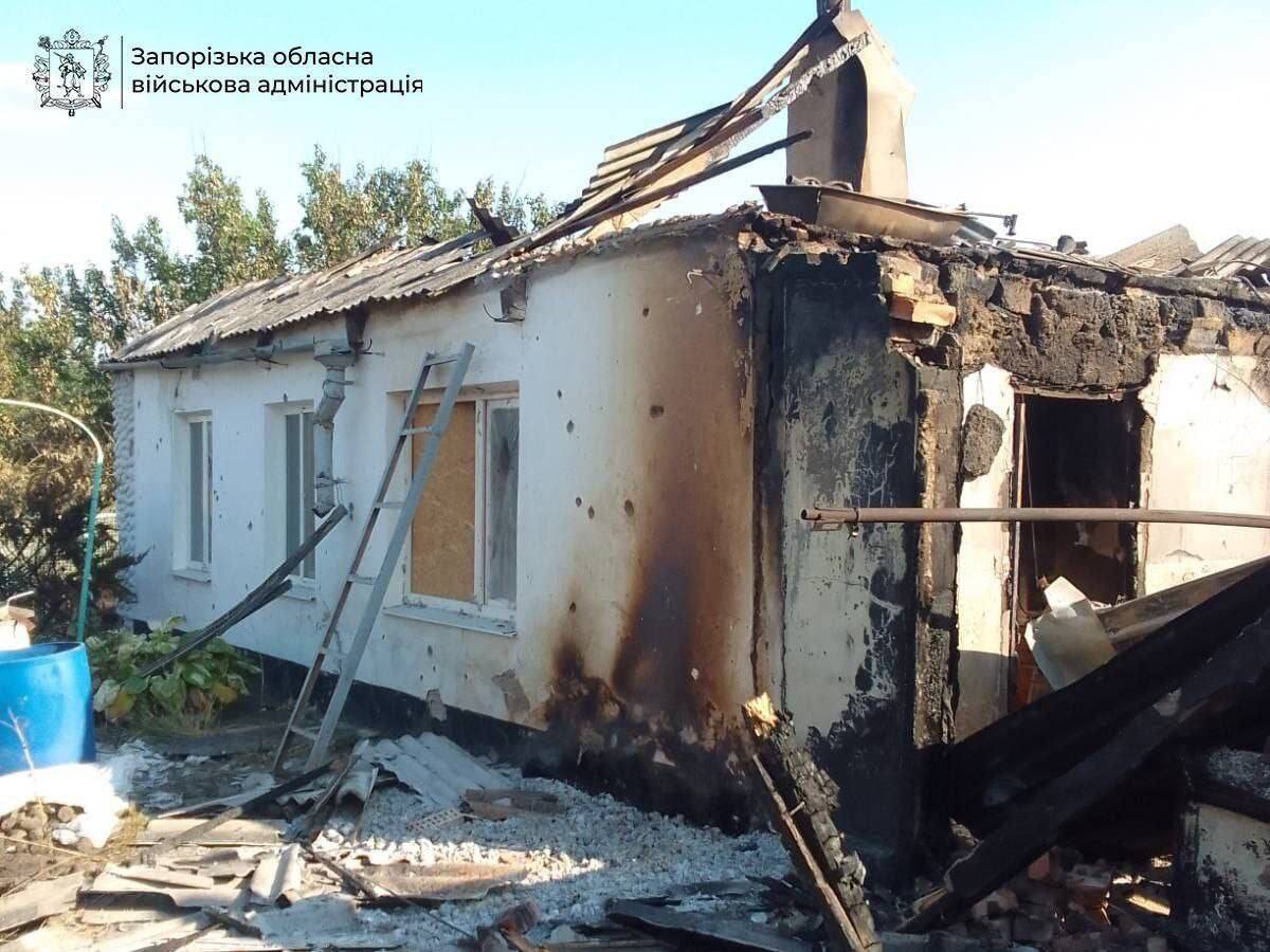 596 ударів по 17 населених пунктах Запорізької області
