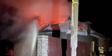 Дві пожежі виникли від обстрілів на Запоріжжі