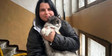В Запоріжжі вогнеборці врятували кота на пожежі