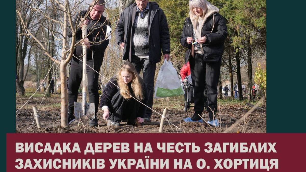 Відбулася висадка більше як 200 саджанців дерев на честь загиблих захисників України