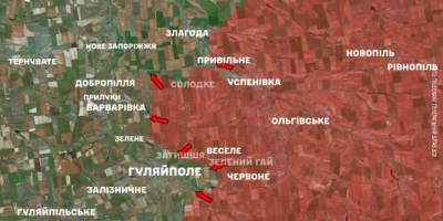 На Гуляйпільському напрямку вчора було 18 ворожих спроб просунутися вперед