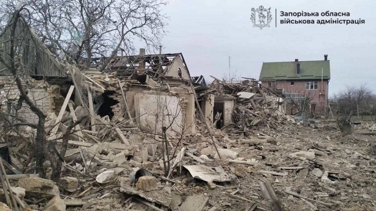 Наслідки удару армії рф по Вільнянську Запорізької області