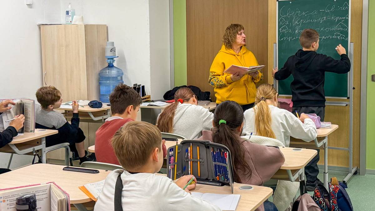 Від найпростішого укриття до сучасної «підземної» школи: перші тижні навчання учнів Козацького ліцею