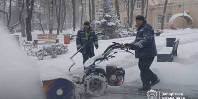  Запорізьку область засипає снігом