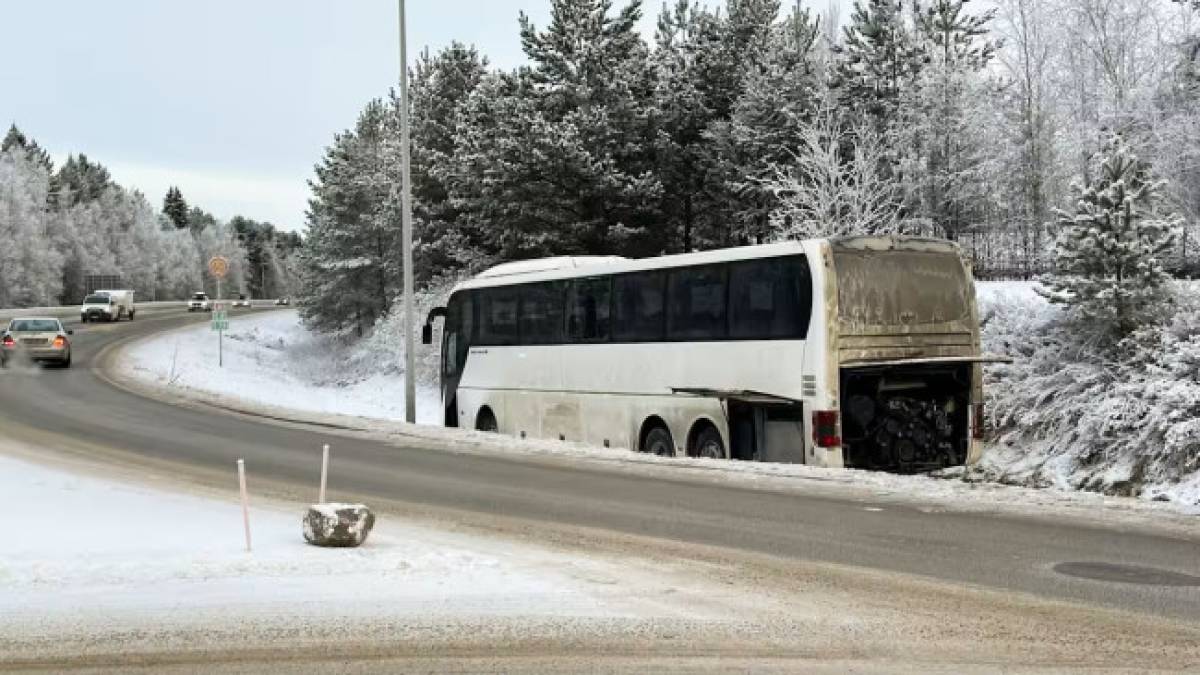 У Фінляндії з’їхав у кювет український пасажирський автобус