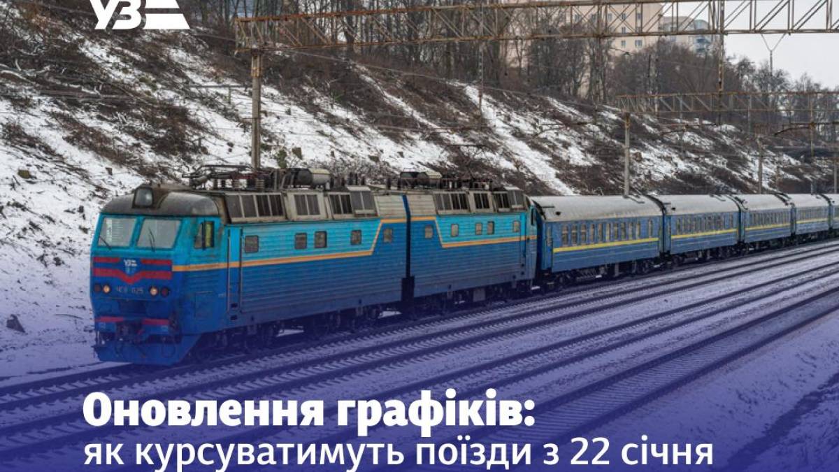 Відсьогодні понад 200 поїздів «Укрзалізниці»  змінюють графік руху