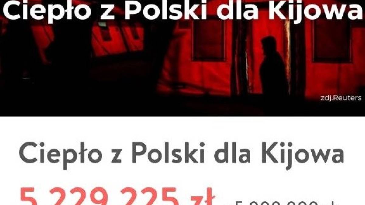 42 тисячі поляків зібрали за тиждень півтора мільйони доларів, щоб обігріти українців