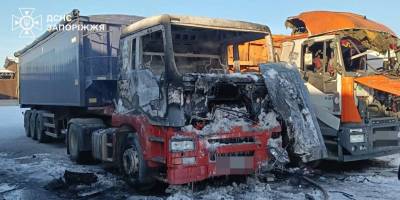 26 січня внаслідок ворожих обстрілів на території Запорізького району виникло три пожежі