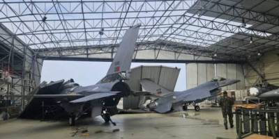 У Португалії потужний шторм “Крістін” пошкодив два винищувачі F-16
