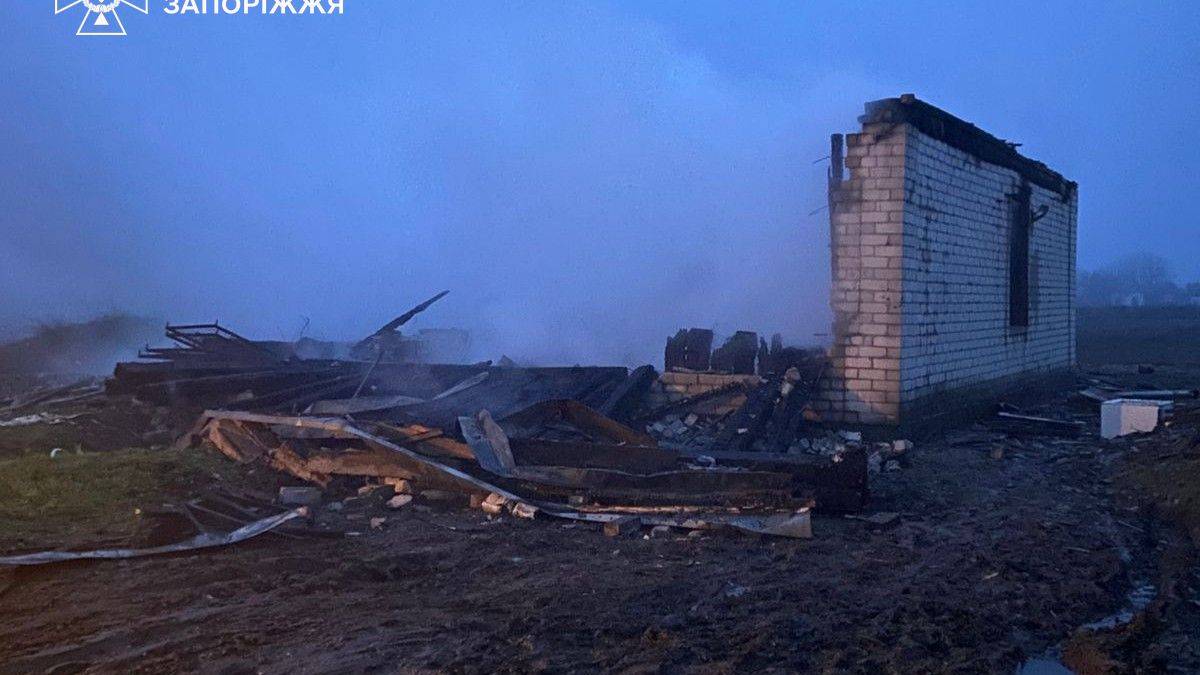 В одному з населених пунктів Запорізького району сталася пожежа